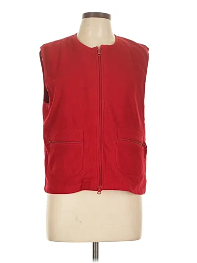 Pre-owned St. John's Bay Vest In Red