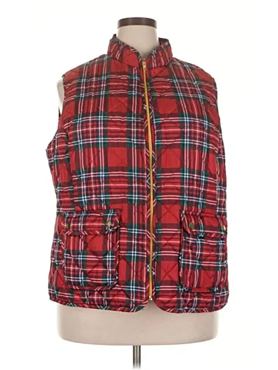 Pre-owned St. John's Bay Vest In Red