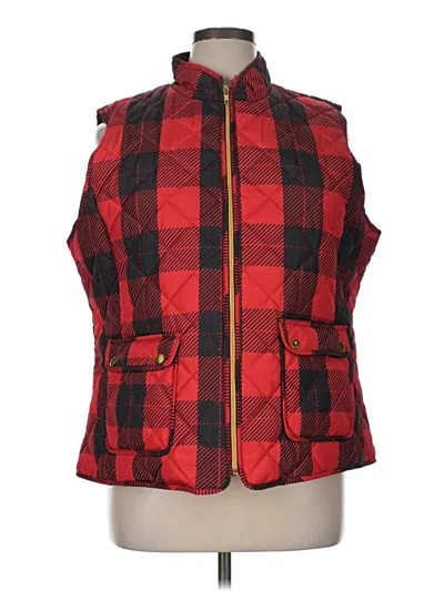 Pre-owned St. John's Bay Vest In Red