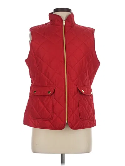 Pre-owned St. John's Bay Vest In Red