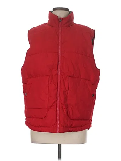Pre-owned St. John's Bay Vest In Red