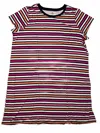St. John's Bay Women's Shirt Dress In Navy Multi Stripe In Multi