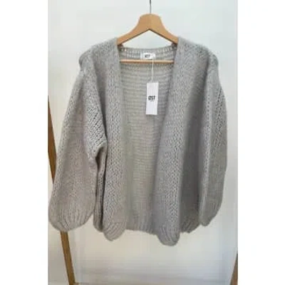 ØST LONDON SMILA CARDIGAN IN SILVER GREY 
