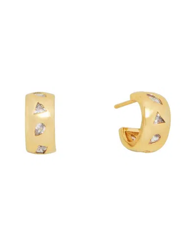 St. Moran 14k Plated Mixed Shape Chubby Huggie Hoops In Gold