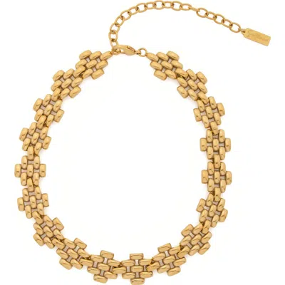 St. Moran 18k Gold Plated Link Necklace