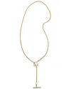 St. Moran 18k Plated 0.25 Ct. Tw. Diamond Rope Lariat Necklace