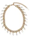 St. Moran Freshwater Pearl Charm Curb Link Necklace