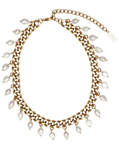 ST. MORAN ST. MORAN 18K PLATED 10MM PEARL VICENTE NECKLACE