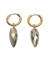 St. Moran Pyrite Drop Hoop Earrings