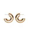 St. Moran 18k Plated Chelsea Hoops