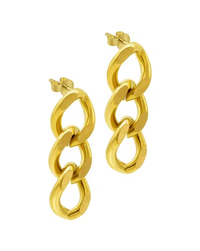 St. Moran 18k Plated Curb Chain Earrings In Gold