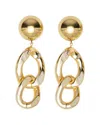 St. Moran 18k Plated Curb Chain Jagger Earrings