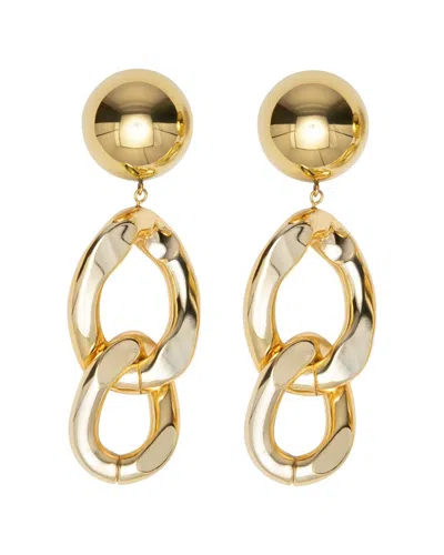 St. Moran 18k Plated Curb Chain Jagger Earrings In Gold