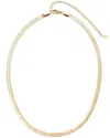 St. Moran 18k Plated Herringbone Chain Necklace