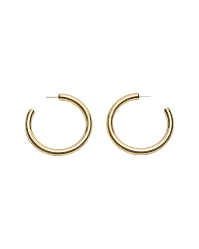 St. Moran 18k Plated Tube Hoops In Gold