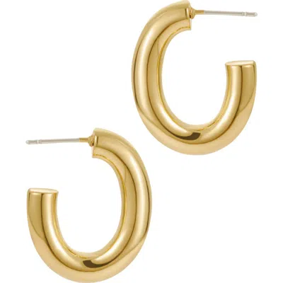 St. Moran Adia Oval Tube Hoop Earrings In Green