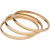 St. Moran Augustine Set Of 3 Bangles In Gold
