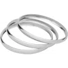 St. Moran Augustine Set Of 3 Bangles In Silver