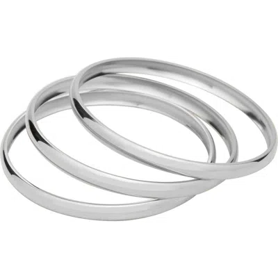 St. Moran Augustine Set Of 3 Bangles In Silver