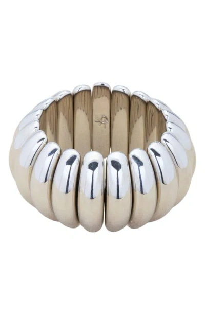 St. Moran Baroque Stretch Bracelet In Silver