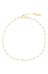 St. Moran Beaded Chain Anklet