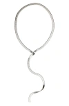 St. Moran Celine Lariat Necklace In Silver