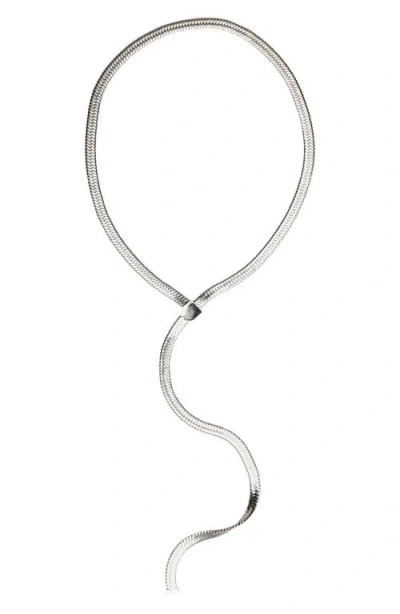 St. Moran Celine Lariat Necklace In Silver