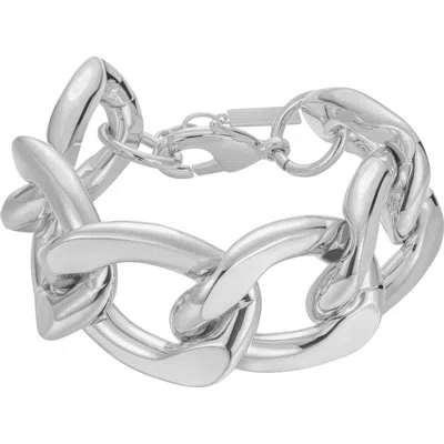 St. Moran Chunky Curb Chain Bracelet In Silver