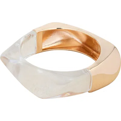 St. Moran Chunky Mixed Media Bangle In Gold