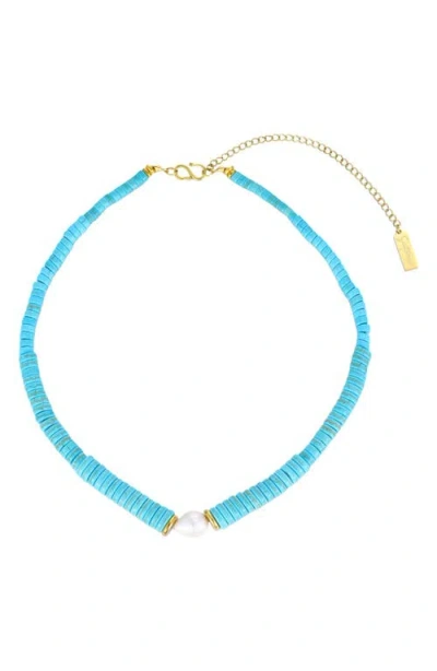 St. Moran Chunky Turquoise Necklace In Blue