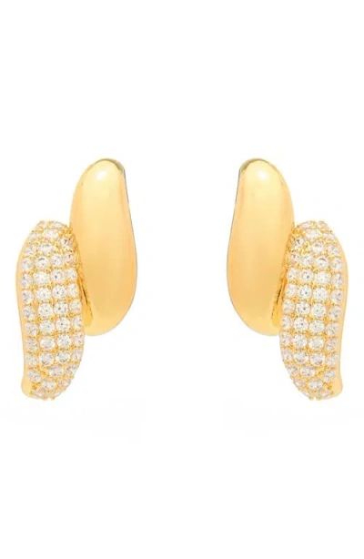 St. Moran Cubic Zirconia Pavé Drop Earrings In Gold