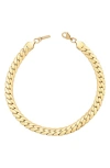St. Moran Curb Chain Anklet In Gold