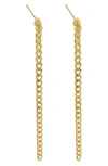 St. Moran Curb Chain Drop Earrings In Gold