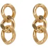 St. Moran Curb Chain Drop Earrings In Gold