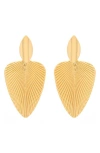 St. Moran Deco Drop Earrings In Gold
