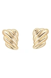 St. Moran Fluted Statement Drop Earrings In Gold