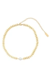 St. Moran Freshwater Pearl Chevron Choker