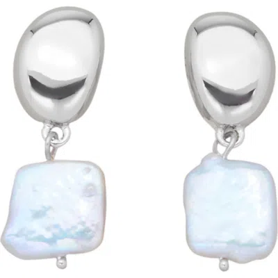 St. Moran Freshwater Pearl Drop Earrings In Metallic