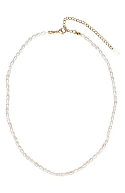 St. Moran Freshwater Pearl Necklace In White