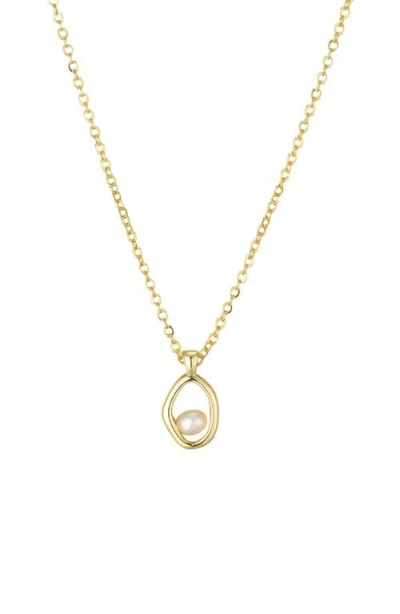 St. Moran Freshwater Pearl Pendant Necklace In Gold