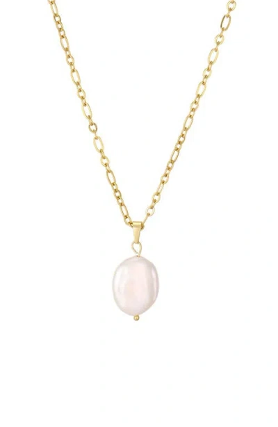 St. Moran Freshwater Pearl Pendant Necklace In Gold