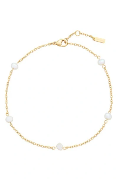 St. Moran Freshwater Pearl Station Anklet