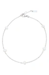 St. Moran Freshwater Pearl Station Anklet