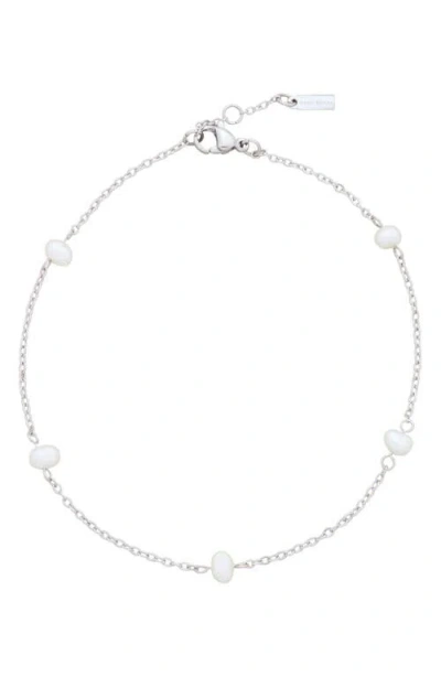 St. Moran Freshwater Pearl Station Anklet