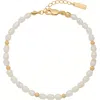 St. Moran Freshwater Seed Pearl Bracelet In Gold