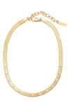 St. Moran Gemstone Snake Chain Necklace In Pearl