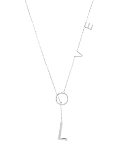 St. Moran Gold Adjustable Love Lariat Necklace In Metallic