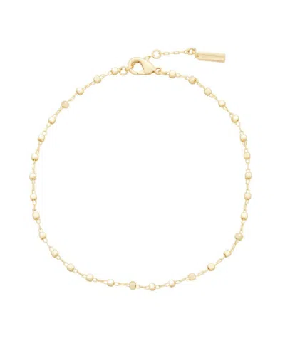 St. Moran Gold Beaded Adi Chain Anklet