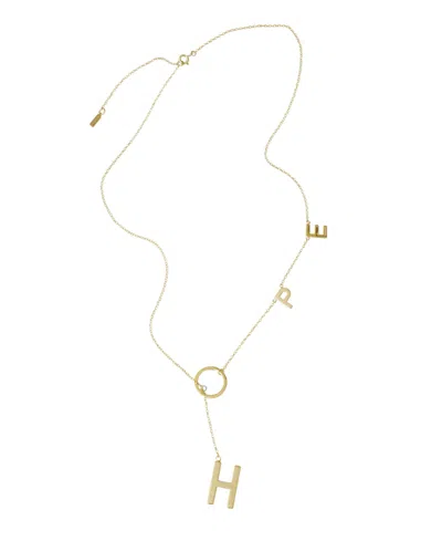 St. Moran Gold Hope Lariat Necklace