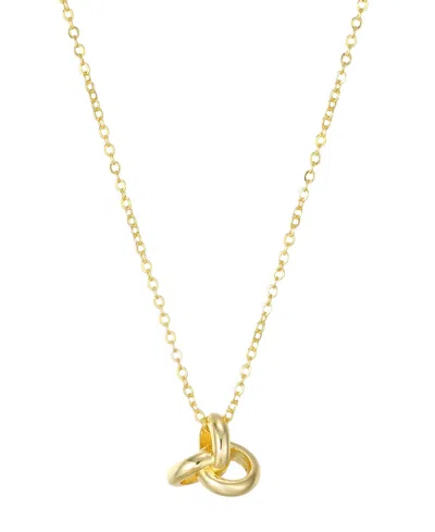 St. Moran Gold Oversized Knot Pendant Brea Necklace